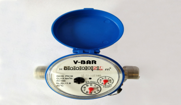 3) Medidor Chorro Único Metálico R160